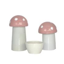 Kit Potes de Higiene - Cogumelo Rosa