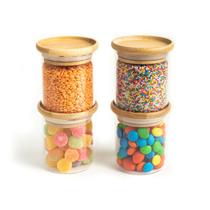 Kit Potes de Mantimento Empilhável Red 200ml - 4pçs Oikos Kit Potes de Mantimento Empilhável Red 200ml - 4pçs Oikos