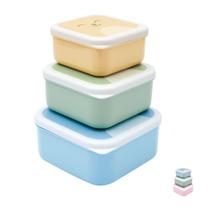Kit Potes de Papinha com 3 Tamanhos Diferentes Gumy Azul Rosa Buba
