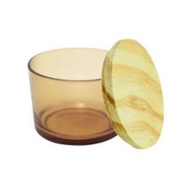 Kit Potes de Vidro Patê 120ml Dourado Com Tampa