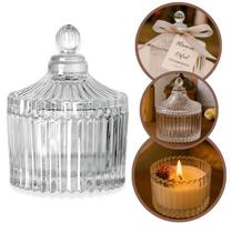 Kit Potes Decorativos 8 Unidades Cristal com Tampa Vela Doce Brinco Lembrancinha Festa Formatura Aniversário Potiche Organizador Versátil Kit Potes Decorativos 8 Unidades Cristal com Tampa Vela Doce Brinco Lembrancinha Festa Formatura Aniversário Potiche Organizador Versátil