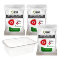 Kit Potes Descartáveis Marmita Freezer Microondas 1L 72un