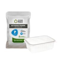 Kit Potes Descartáveis Marmita Freezer Microondas 350ml 24un - Gourmax