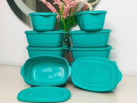 kit potes hermetico plastico 10 pote 800ml