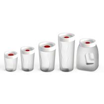 Kit Potes Hermeticos 5 unidades Com Lacre Seguro e Livre De BPA Kit Potes Hermeticos 5 unidades Com Lacre Seguro e Livre De BPA