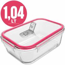 Kit Potes Herméticos de Vidro Borossilicato Tampa Com Saída de Ar Marmita Fitness Freezer Forno Kit Potes Herméticos de Vidro Borossilicato Tampa Com Saída de Ar Marmita Fitness Freezer Forno