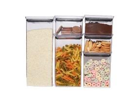 Kit potes herméticos elegance 6 peças micromax Kit potes herméticos elegance 6 peças micromax