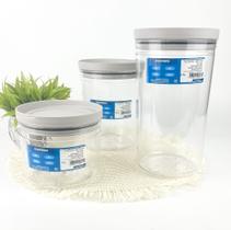 Kit Potes Herméticos Napoli 1L, 1,6L e 2,1L Kit Potes Herméticos Napoli 1L, 1,6L e 2,1L