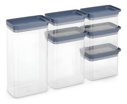 Kit Potes Herméticos Organizadores Electrolux Experience 6 Un Empilhável Modular