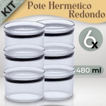 Kit Potes Herméticos Redondos C/ 6 Unidades Paramount