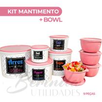 kit potes mantimentos de plastico 5pote de mantimento + 4 potes de 1 litro boll kit potes mantimentos de plastico 5pote de mantimento + 4 potes de 1 litro boll