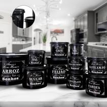 Kit Potes Mantimentos Linha premium jogo com 10 Peças plástico