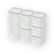 Kit potes modulares com 6 pecas transparente - nitron