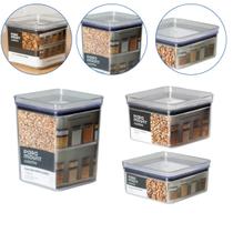 Kit Potes Organizadores de Cozinha Armários 830/1060/1700 ml