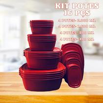 Kit Potes Para Cozinha 16 peças