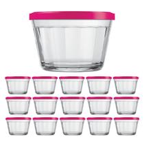 Kit Potes Pequeno Americano Tampa Cor Sortida 350ml - 15Un