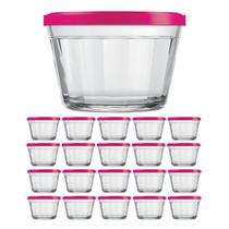 Kit Potes Pequeno Americano Tampa Cor Sortida 350ml - 20Un