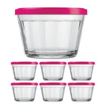 Kit Potes Pequeno Americano Tampa Cor Sortida 350ml - 6Un