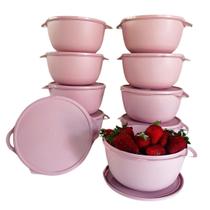 Kit Potes Plástico 10 Unidades Bowl marmita