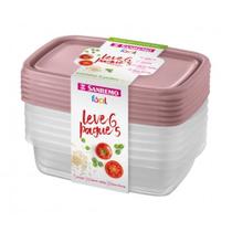 Kit Potes Plástico Compre 5 Leve 6 Sanremo 785ml Bpa Free