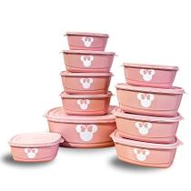 kit potes plastico hermetico 10 pote cozinha