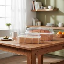 Kit Potes Porta Pão Bolo+porta Torrada Biscoito Chá C/tampa