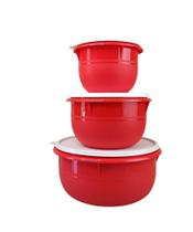 Kit potes tigelas batedeira 3 peças linha preparação