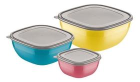 Kit Potes Tramontina Mixcolors 3 Peças