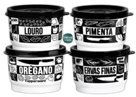 Kit Potinho de Temperos 140ml Linha Pop Box Tupperware Kit Potinho de Temperos 140ml Linha Pop Box Tupperware