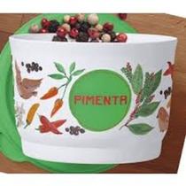 Kit Potinhos De Temperos Floral Da Tupperware