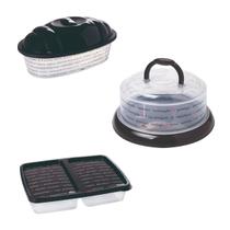 Kit Potinhos Decorados Plasútil 3 Peças Organizador