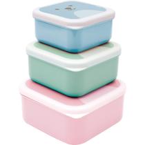 KIT POTINHOS GUMY BUBA 12603 - 3 Recipientes para Lanchinhos