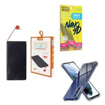 Kit Power Bank 10.000Mah + Capa Samsung S21Fe + Película 9D