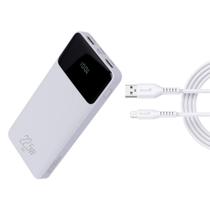 Kit Power Bank 10200mAh e Cabo UsbA para Lightning 1,5m Kit Power Bank 10200mAh e Cabo UsbA para Lightning 1,5m