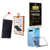 Kit Power Bank 5.000Mah + Capa Samsung S10Plus + Película 3D