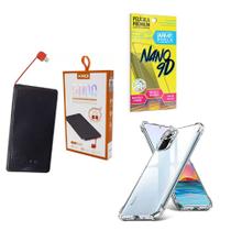 Kit Power Bank 5.000mAh + Capinha Xiaomi RedmiNote10 + Película 9D