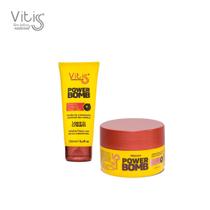 Kit Power Bomb Máscara 250 g + Leave-in - Vitiss Cosméticos