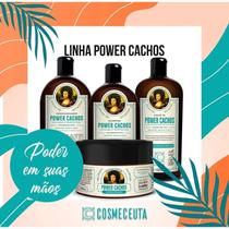 Kit power cachos (shampoo 300ml+cond300ml+leave300ml+másc250gr) cosmeceuta
