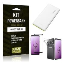 Kit Powerbank Tipo C Galaxy S9 Plus Powerbank + Película + Capa - Armyshield