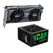 Kit PowerVGA: VGA RTX 3060 12GB + Fonte 80 Plus compativel. O kit que vai transformar o seu PC em uma máquina de jogos