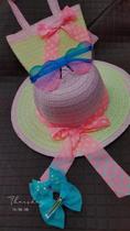 kit praia chapeu,bolsa, oculos e laço de cabelo kit praia chapeu,bolsa, oculos e laço de cabelo