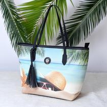 Kit Praia Feminino: Bolsa + Chinelo + Nécessaire Estilo e Praticidade