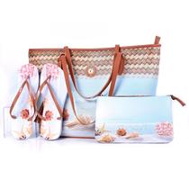 Kit Praia Feminino Bolsa Chinelo Nécessaire Estilo e Praticidade Kit Praia Feminino Bolsa Chinelo Nécessaire Estilo e Praticidade