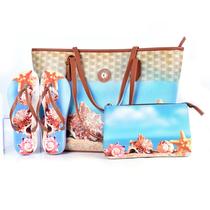 Kit Praia Feminino Bolsa Chinelo Nécessaire Estilo e Praticidade Kit Praia Feminino Bolsa Chinelo Nécessaire Estilo e Praticidade