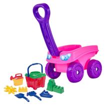 Kit Praia Infantil Carrinho De Mão Beach Play Com Baldinho Pá e Rastelo Brinquedo De Verão Para Crianças Kit Praia Infantil Carrinho De Mão Beach Play Com Baldinho Pá e Rastelo Brinquedo De Verão Para Crianças