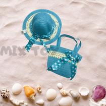 Kit Praia Infantil Chapéu e Bolsinha Piscina Moda Praia Kit Praia Infantil Chapéu e Bolsinha Piscina Moda Praia