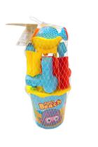 Kit Praia Infantil Happy Beach Balde, Pá, e Moldes de Areia COR:AZUL