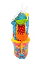 Kit Praia Infantil Happy Beach Balde, Pá, e Moldes de Areia COR:ROSA Kit Praia Infantil Happy Beach Balde, Pá, e Moldes de Areia COR:ROSA