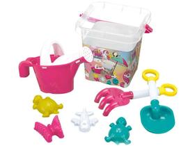 Kit Praia Infantil Monte Líbano Unicórnio - 8 Peças Kit Praia Infantil Monte Líbano Unicórnio - 8 Peças