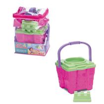 Kit Praia Rosa Infantil Meninas Verão Brinquedo c/ 9 Peças Kit Praia Rosa Infantil Meninas Verão Brinquedo c/ 9 Peças